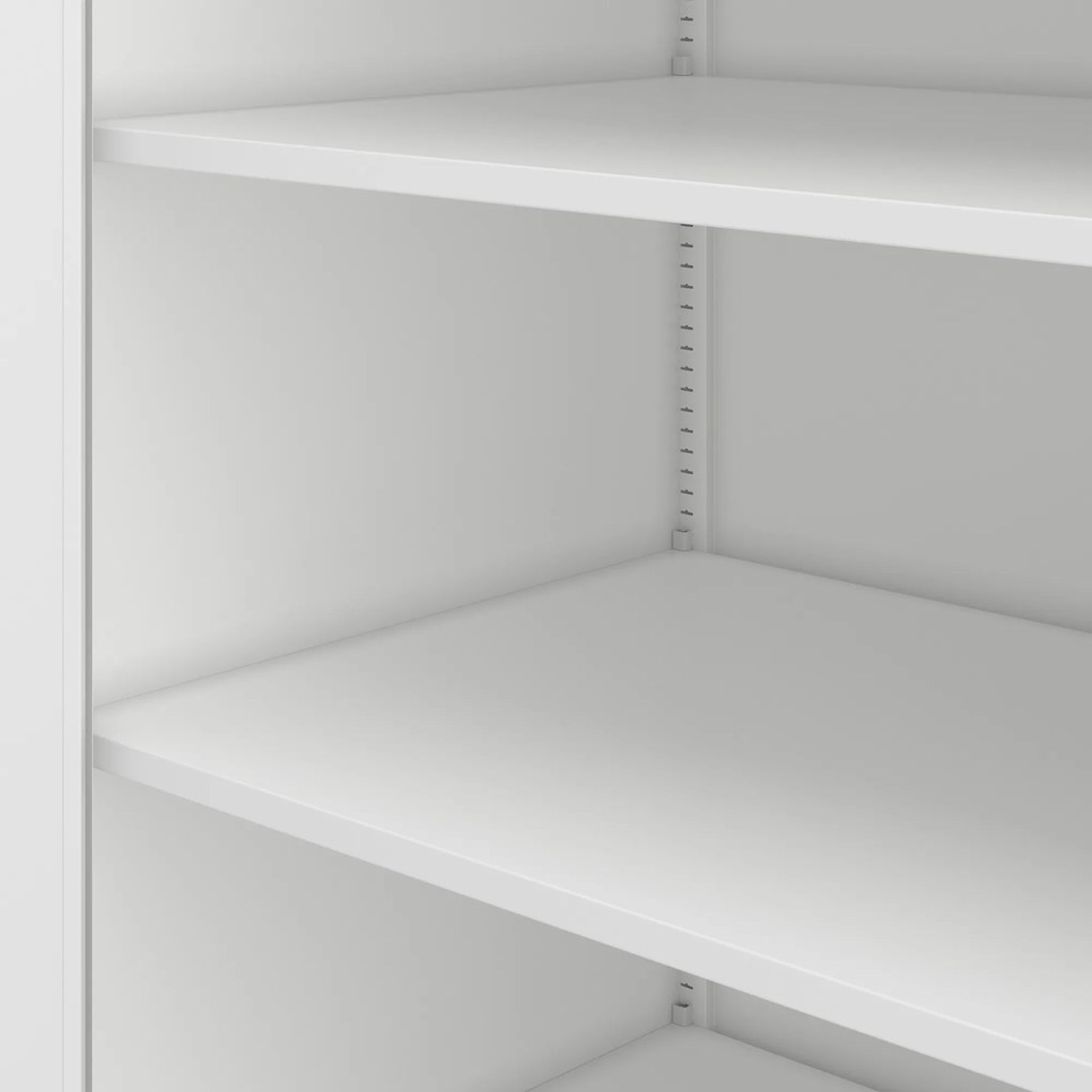 Uzamykateľná skriňa na dokumenty biela JAN H D600 900 x 1950 x 600 mm