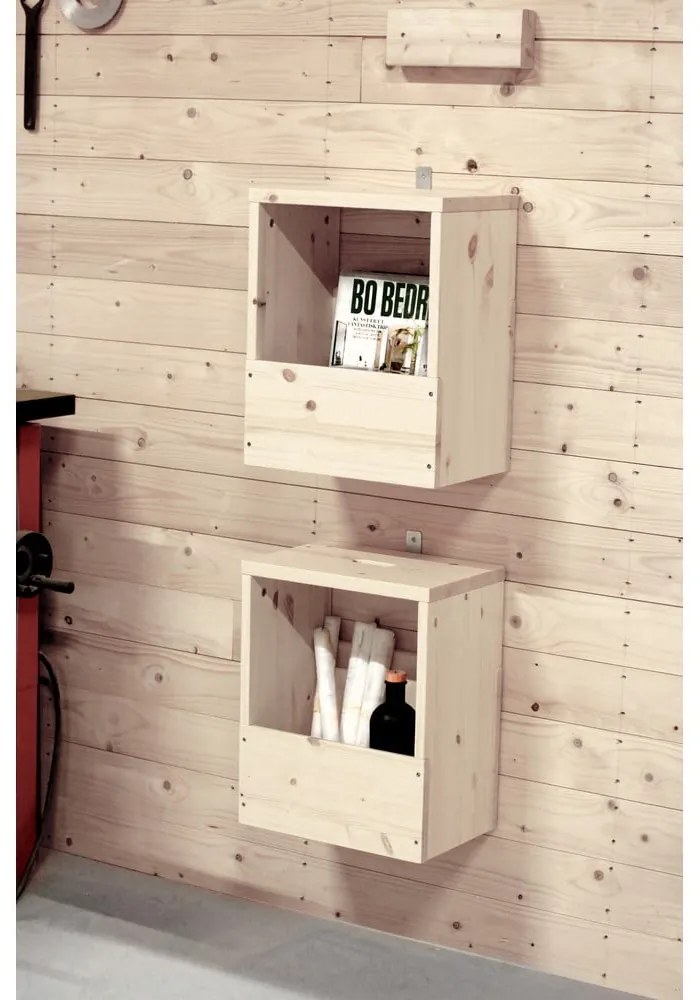 Nočný stolík z borovicového dreva v prírodnej farbe Grab It – Karup Design