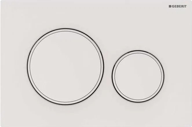 Geberit 115.882.01.1 - Splachovacie tlačidlo Sigma20 24,6x16,4 cm biela