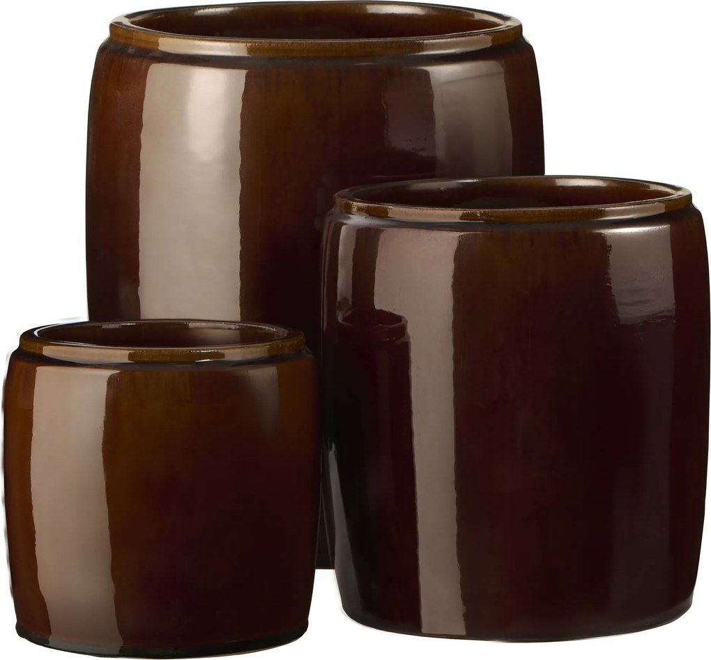 Ib Laursen Keramický obal na květiny Saigon Brown L