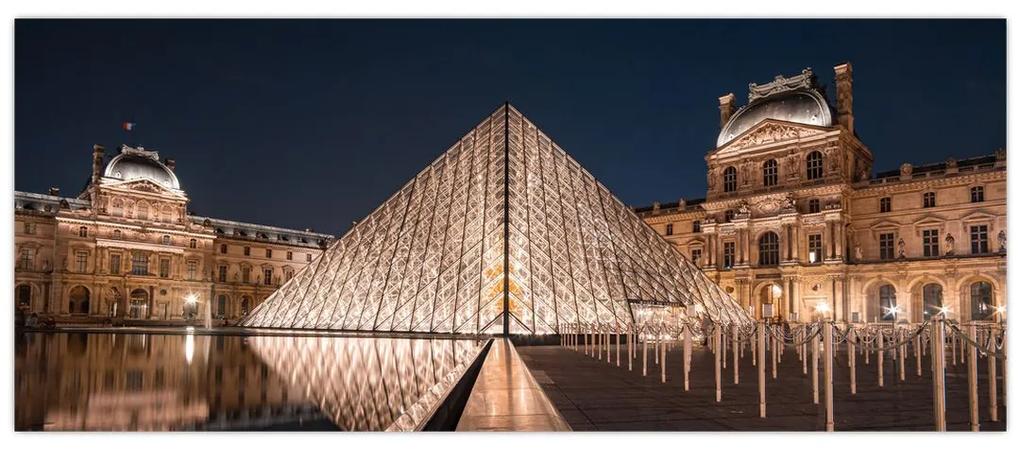 Obraz - Louvre v noci (120x50 cm)