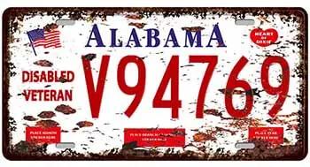Ceduľa značka Alabama