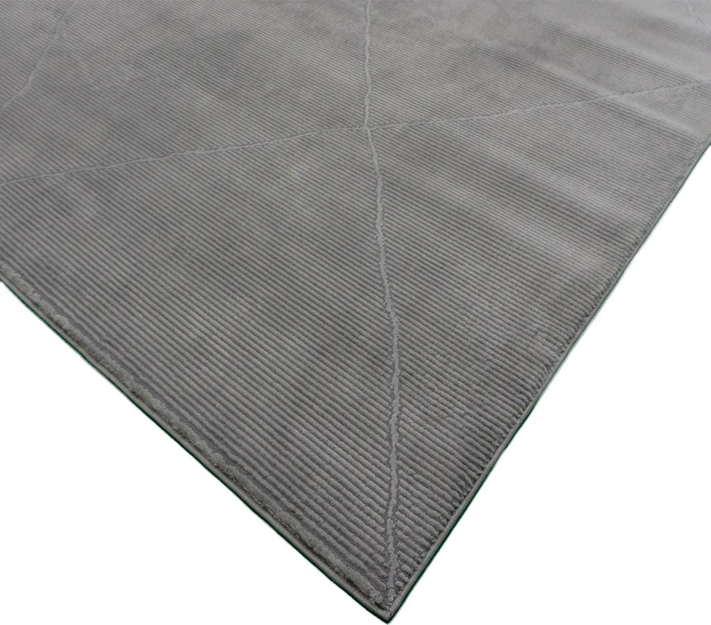 Koberec Zurich 1903 GREY – sivý vzorovaný obdĺžnik Rozmer: 160x230 cm