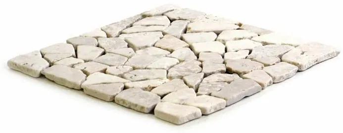Mramorová mozaika Garth - biela - obklady 1 m2
