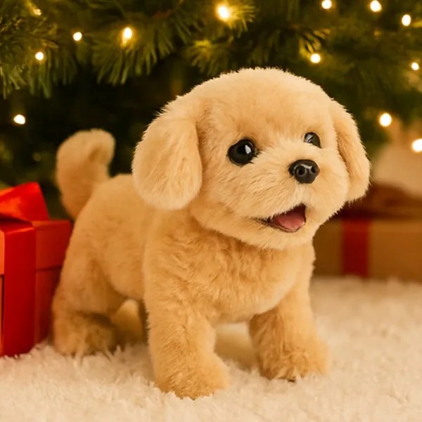 Plyšový psík na batérie Golden Retriever