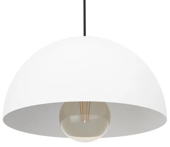 Eglo 901135 - Luster na lanku GAETANO 1xE27/40W/230V pr. 30 cm biela