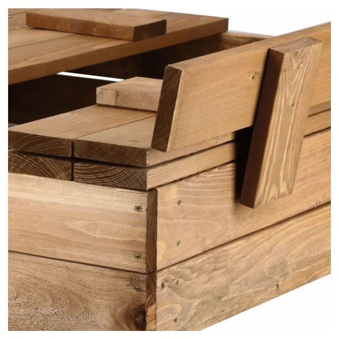 SPRINGOS Detské pieskovisko s krytom 98x98 cm SPRINGOS + podložka