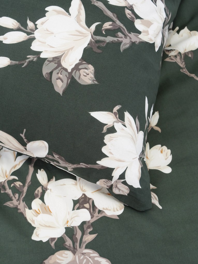 Bavlnené obliečky Renforcé - Johari tmavo zelené