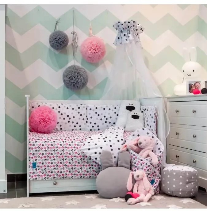 5-dielne posteľné obliečky Belisima Mačiatka 100/135 ružové