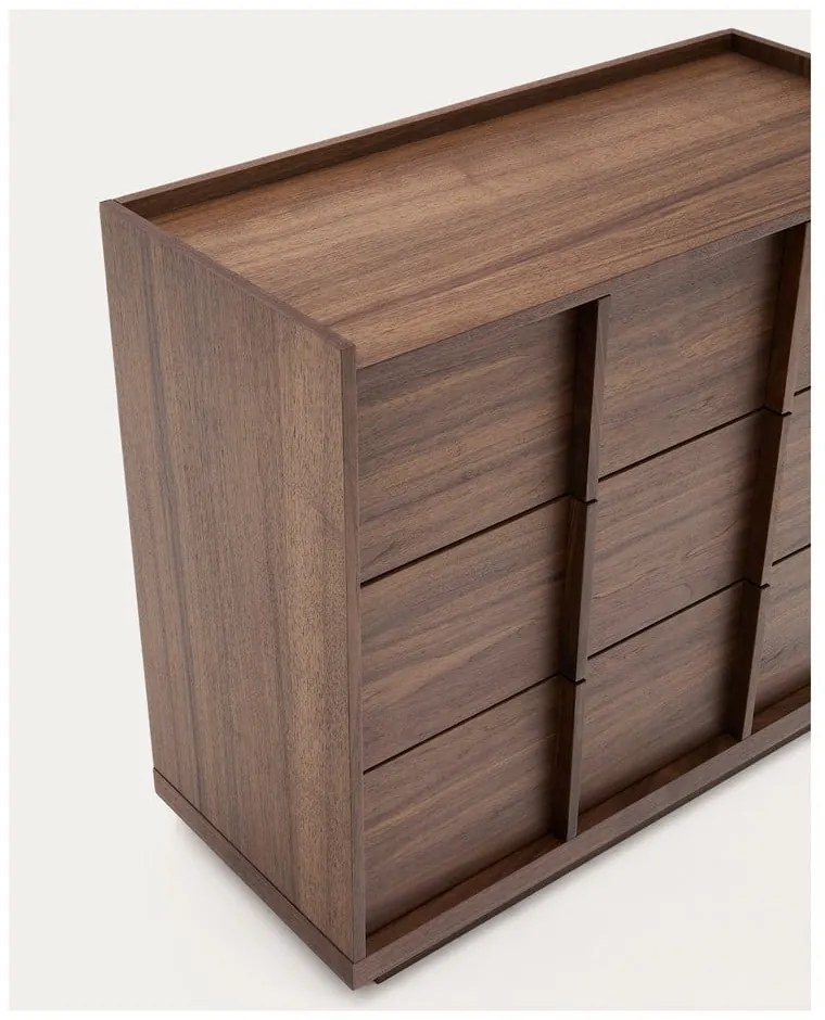 Hnedá komoda v dekore orecha 100x78x50 cm Onix – Kave Home