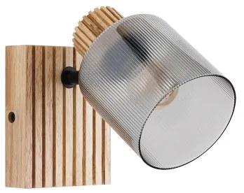 Brilagi - Nástenné bodové svietidlo HYGGE 1xE14/15W/230V kaučukovník/dymová