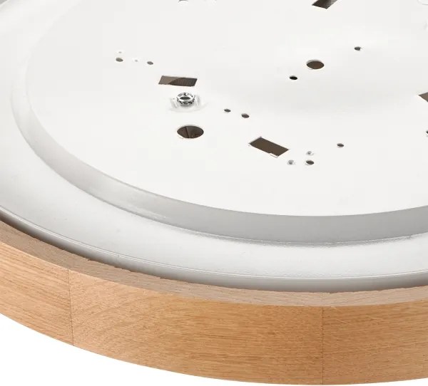 Brilagi - LED RGBW stmievateľné stropné svietidlo CARVALHO 3xE27/15W/230V Wi-Fi dub, priemer 47,5