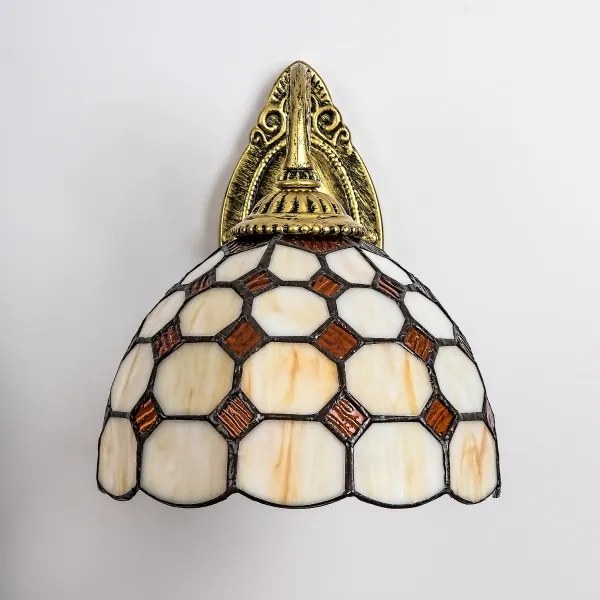 Brilagi - Tiffany vitrážová nástenná lampa DORAN 1xE27/40W/230V