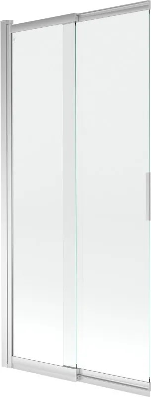 Mexen Fox posuvná vaňová zástena, 2-krídla, 85 x 150 cm, transparentná, chróm - 891-085-002-01-00