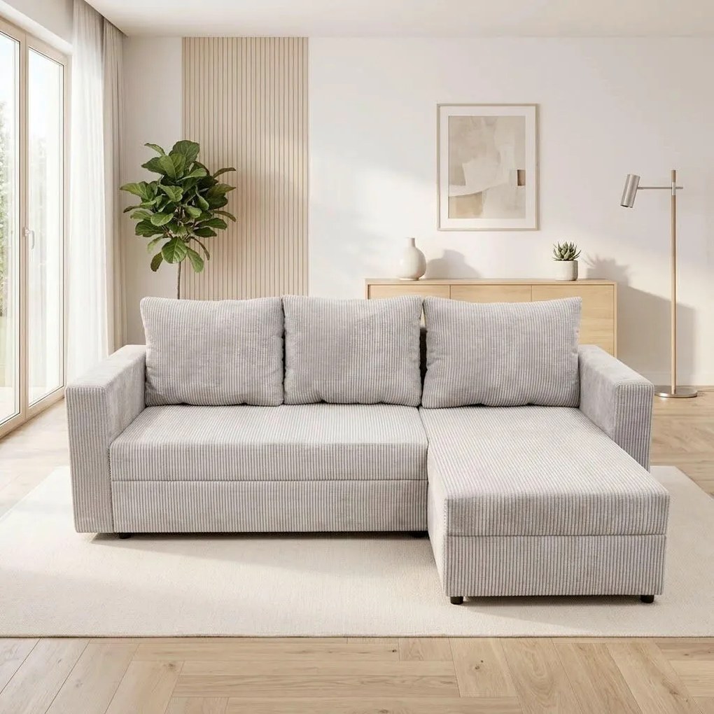 XXXLutz ROHOVÁ SEDAČKA, textil, béžová P & B - Sedačky - 001574008403