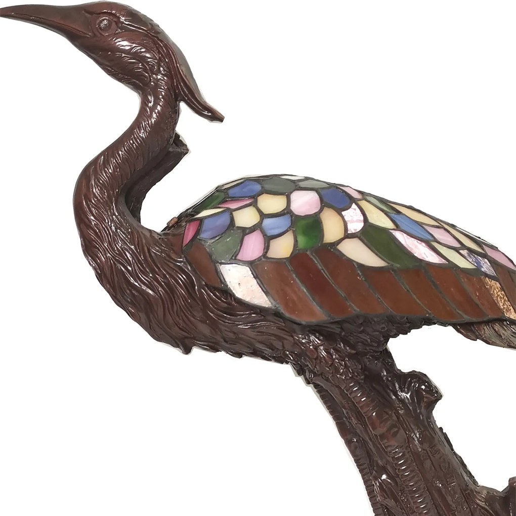 Dekoratívna tiffany lampa 53 cm BOCIAN