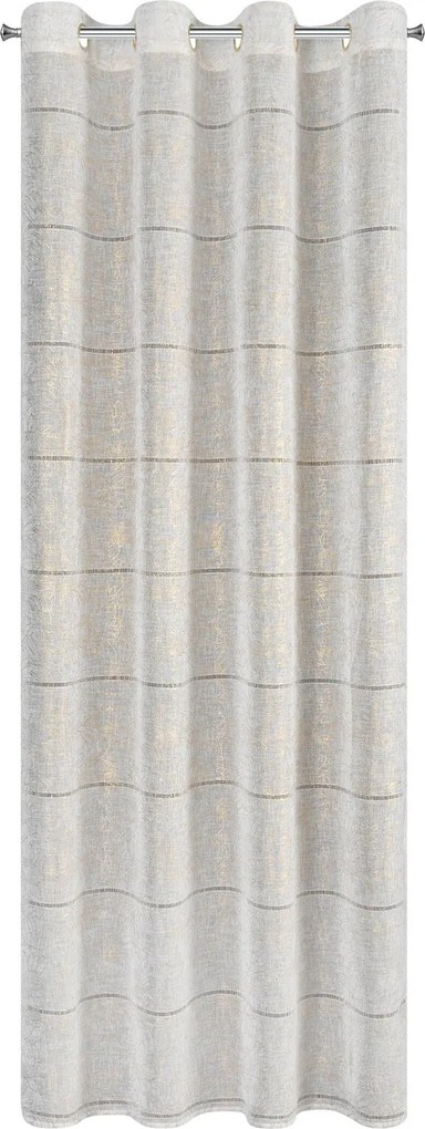 ZÁCLONA NA KRÚŽKOCH KATY 140X250 CM VZOROVANÁ