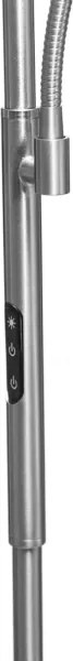 LED stmievateľná stojacia lampa NORA LED/25W/230V 2200/3000/4000K + LED/5W 3000K chróm + DO