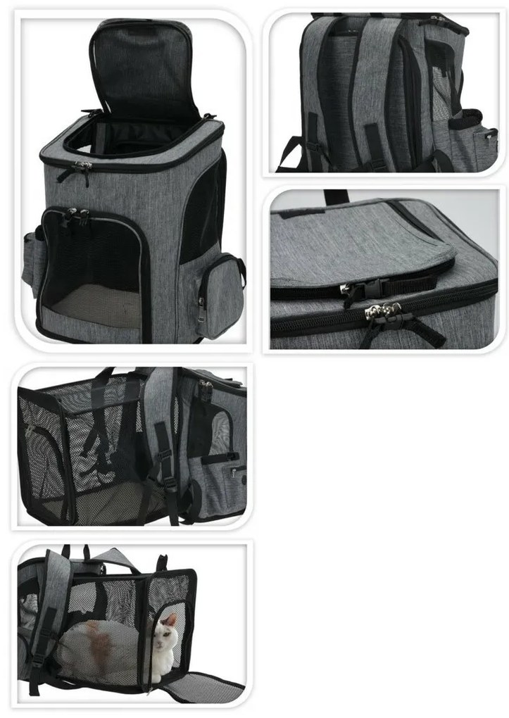 Skladací prepravný batoh pre domácich miláčikov, 65 x 25 x 40 cm