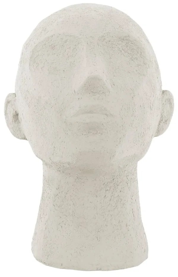 Slonovinovobiela dekoratívna soška PT LIVING Face Art, výška 22,8 cm