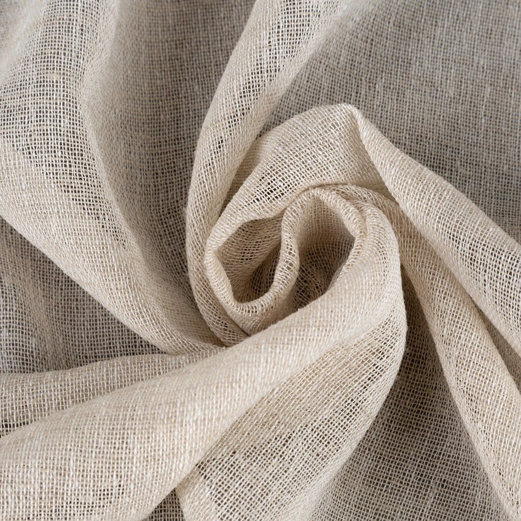 ZÁVES NA KRÚŽKOCH ANGELICA 140X250 CM BÉŽOVÁ