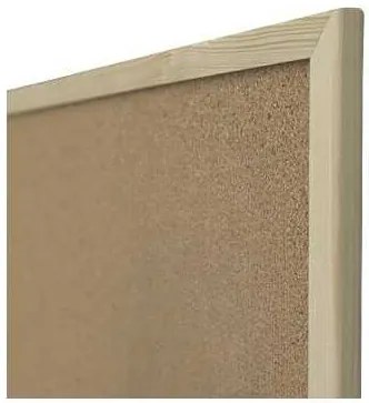 Korková tabula Eurosupplies 120 x 90 cm, hnedá