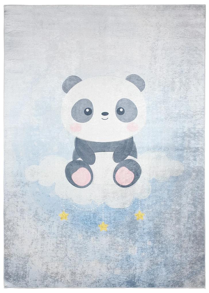 Detský koberec s motívom roztomilej pandy na mráčiku