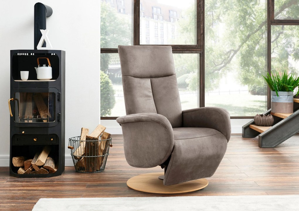 XXXLutz RELAXAČNÉ KRESLO, textil, sivohnedá Sit & More - Online Only obývacie izby - 000144006137
