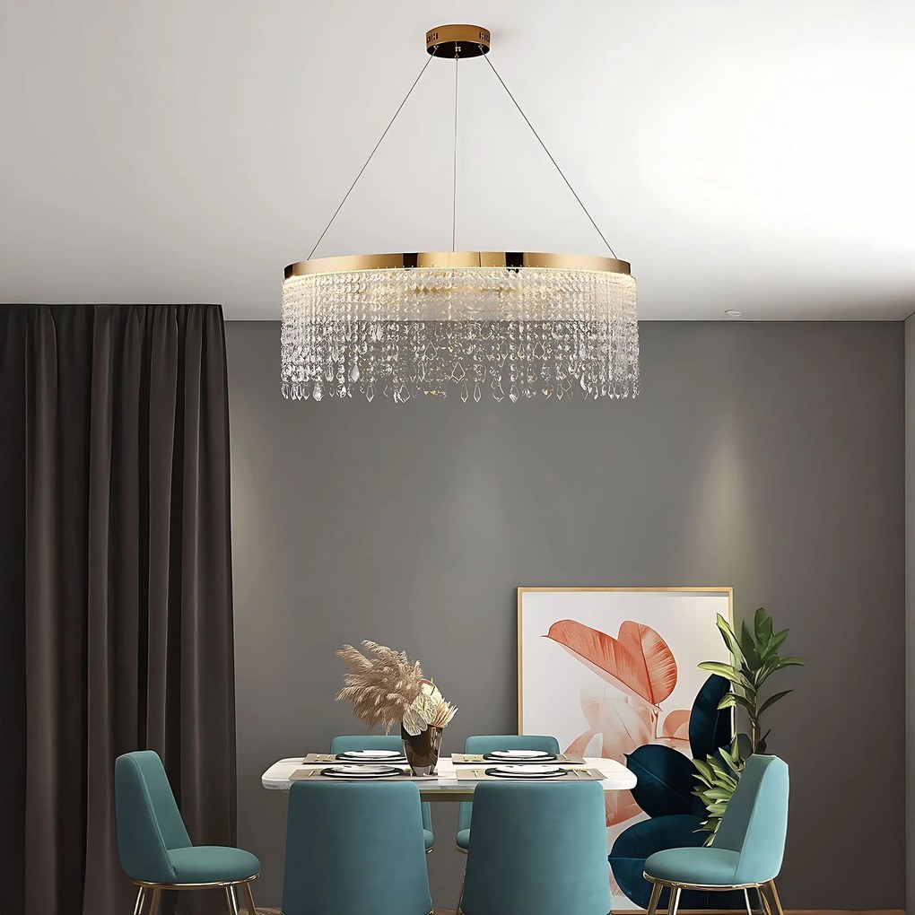 Toolight Toolight, LED stropné osvetlenie 60cm, 24W, 4000K, APP1731-1CP, zlatá, OSW-04342