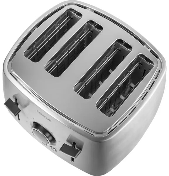 Sencor - Hriankovač so štyrmi otvormi 1600W/230V matný chróm