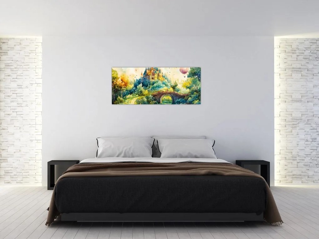 Obraz - Rozprávkový zámok (120x50 cm)