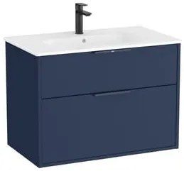 Kúpeľňová skrinka s umývadlom Roca Optica 79x58x45,5 cm modrá mat OPT802ZM