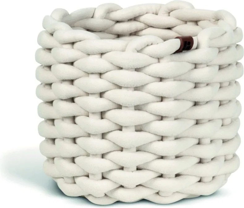 Látkový košík ø 21x17 cm Peach Skin Round S – Bigso