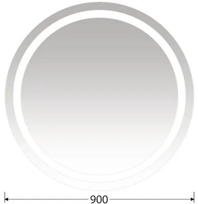 LED zrkadlo do kúpeľne Intedoor Round ⌀ 90 cm RU ZS 90 TF