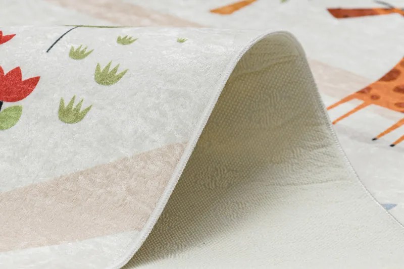 Detský kusový koberec Bambino 1165 Zoo, 80x150, viacfarebná, detská izba, Dywany Łuszczów