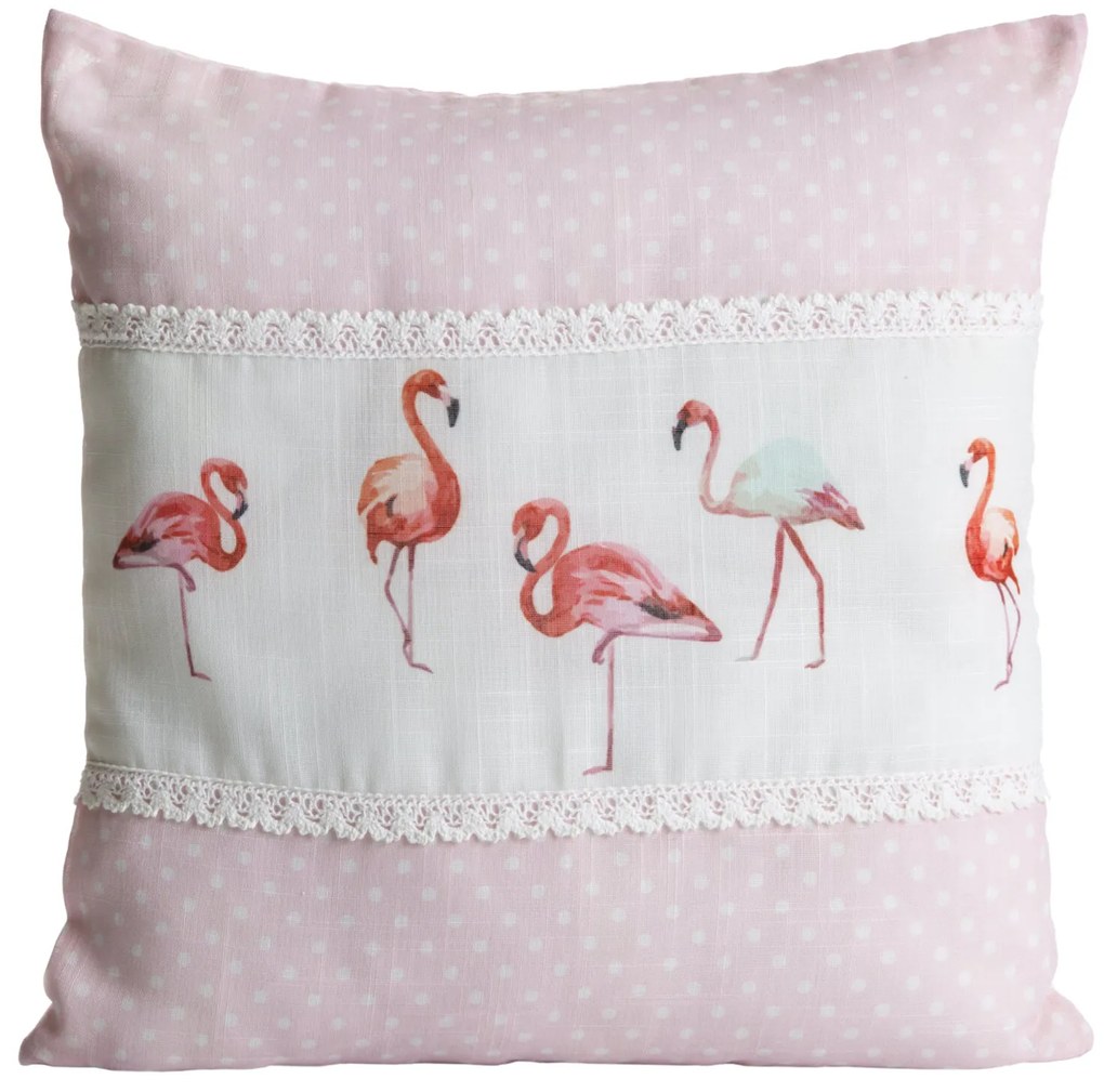 SADA DEKORAČNÝCH OBLIEČOK NA VANKÚŠ 2KS FLAMINGO 40X40 CM VZOROVANÁ