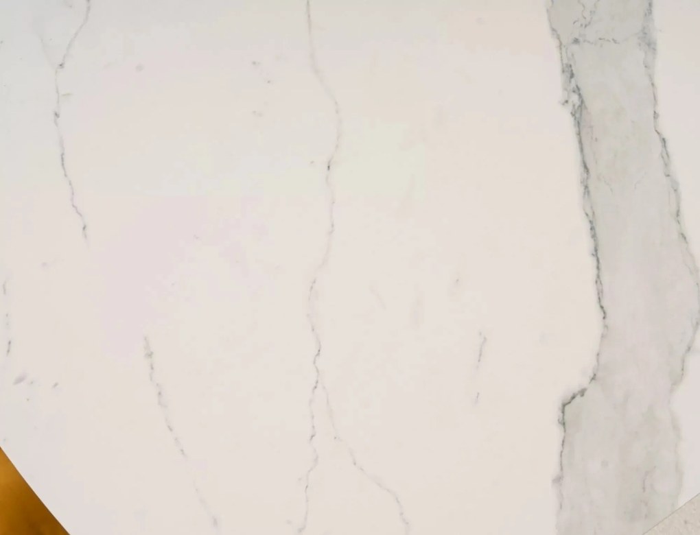 Rozkládací jídelní stůl Armani 160/220 cm bílý/černý