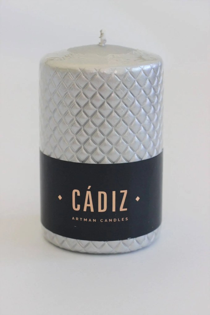 Strieborná luxusná sviečka CADIZ 11 cm