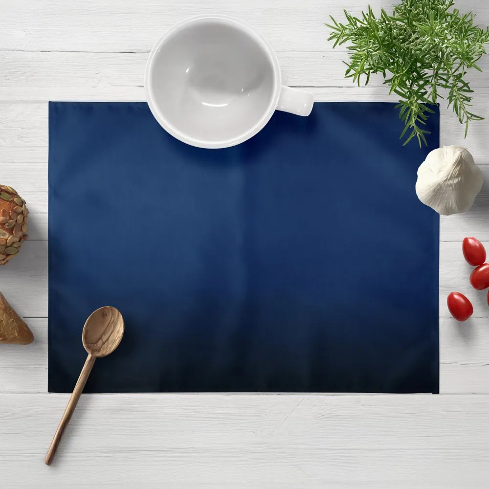 Biante Saténové prestieranie na stôl polyesterový Satén LUX-047 Námornícka modrá 30x40 cm