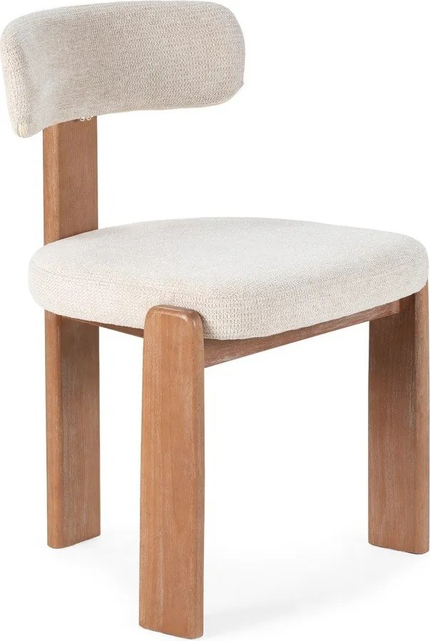 Krémovobiele čalúnené jedálenské stoličky v súprave 2 ks Nadia – MOME