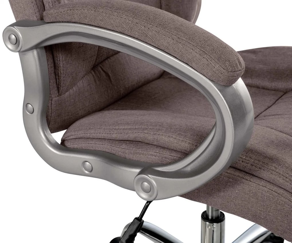 Design-Shop Kancelárska XXL stolička Apol látka - Sivo-hnedá (Taupe)