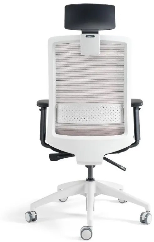 Kancelárska ergonomická stolička S30 — látka, viac farieb S podhlavníkom Modrá