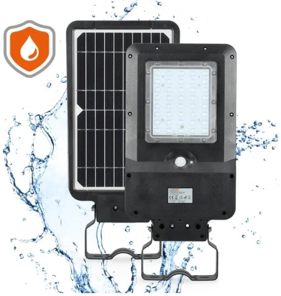 LED solárna pouličná lampa so senzorom STREET LED/15W/7,4V 4000K IP65 5400 mAh