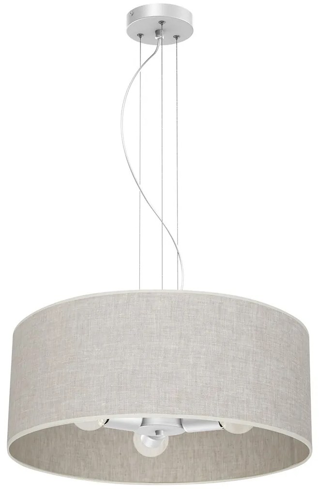 Závesné svietidlo Lino, 1x ľanové tienidlo, (fi 50cm), w