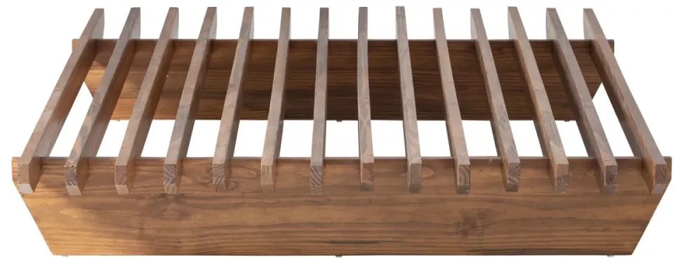 furniture-nabytek.cz - Masívna posteľ Cannes z akácie, lakovaná, hnedá – 140x200 cm