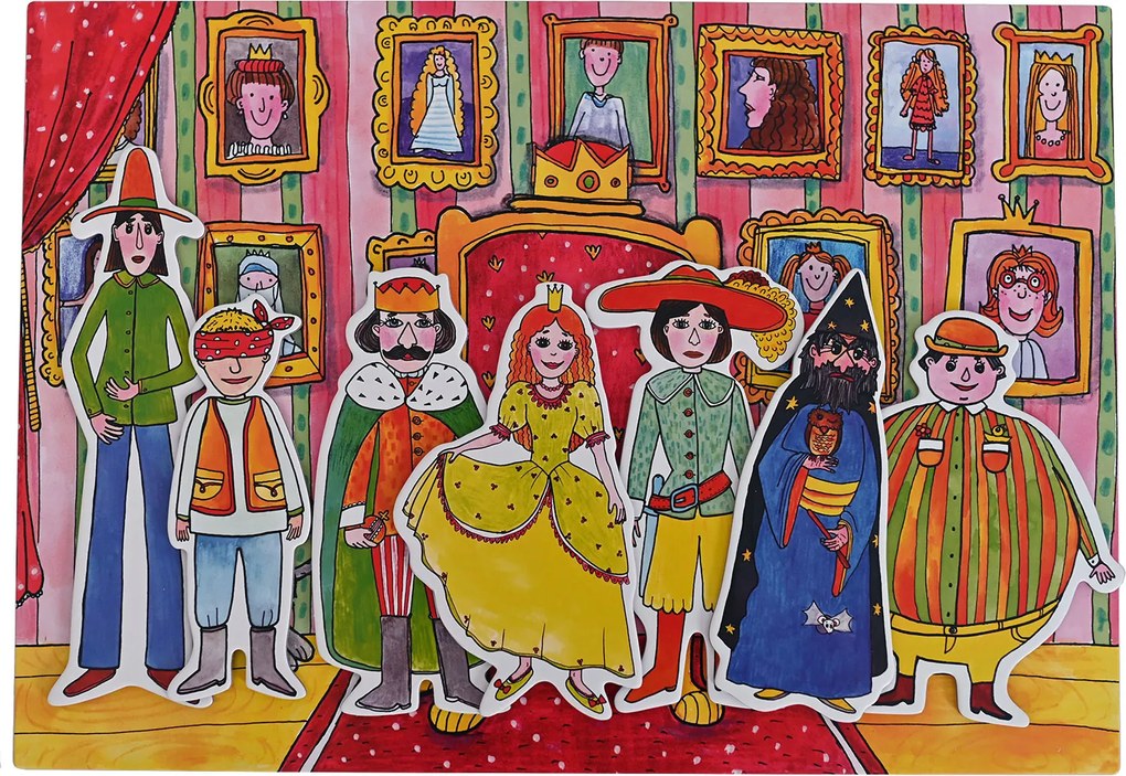 MARIONETINO Bábky a kulisy k rozprávke Dlhý, Široký a Bystrozraký