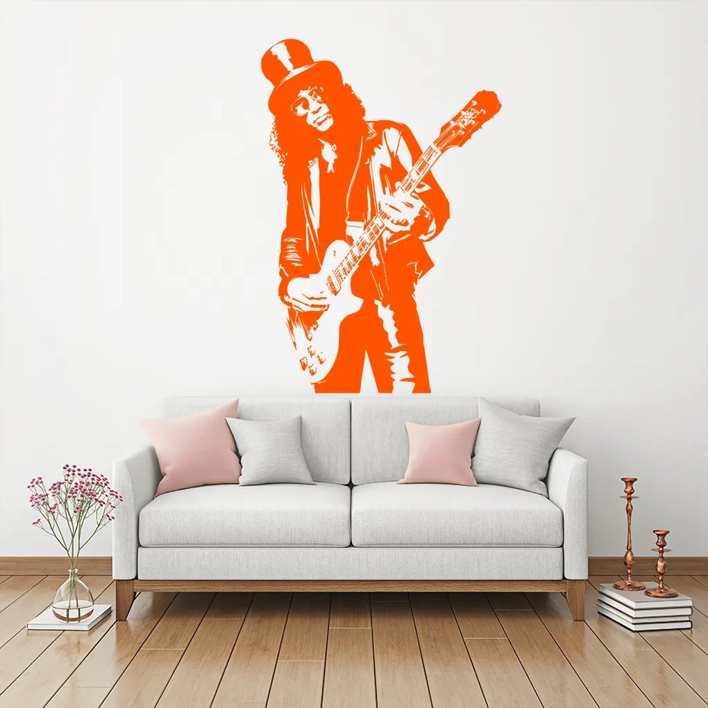 Veselá Stena Samolepka Slash Farba: fialová, Veľkosť: 100 x 69 cm