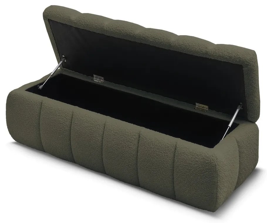 Zelená lavica z textílie buklé Mont Blanc – Bobochic Paris