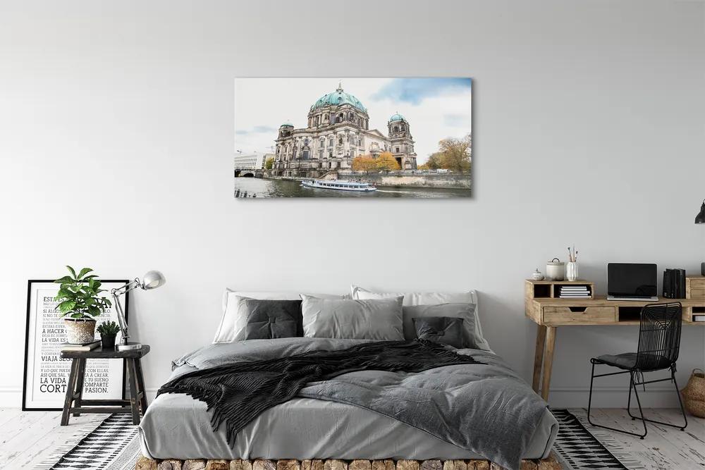 Obraz na akrylátovom skle Nemecko berlin cathedral river 125x50 cm