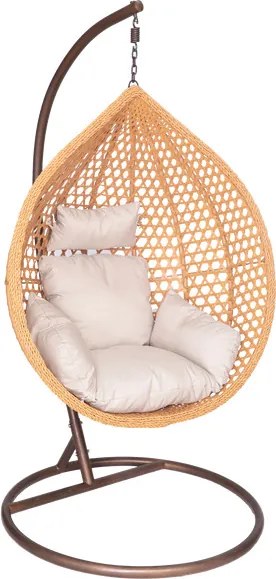 Závesné kreslo RELAX naturálne / béžové / hnedé FAT4804
